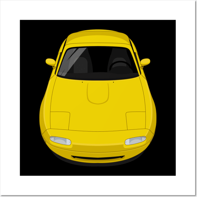 MX-5  Miata NA 1st gen 1990-1997 - Yellow Wall Art by jdmart